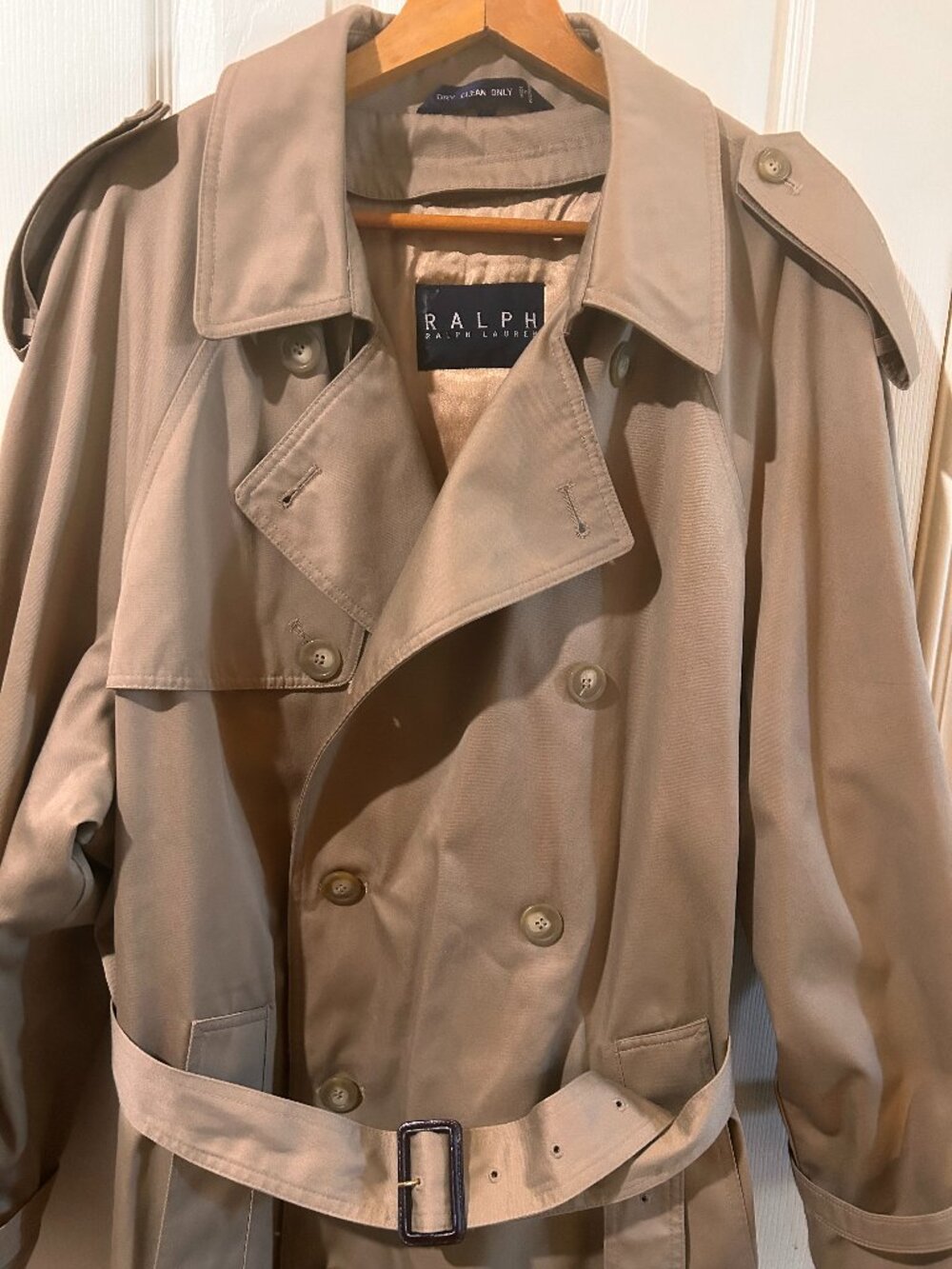 RALPH LAUREN MENS TRENCH COAT W/THINSULATE LINER SIZE 44R